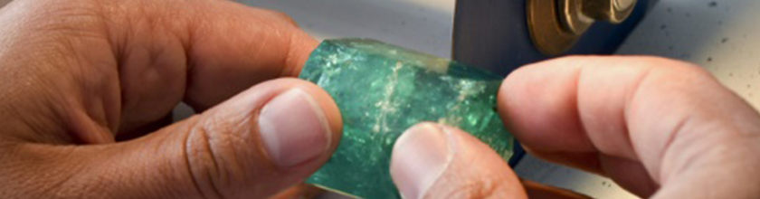 Cutting emeralds on sale